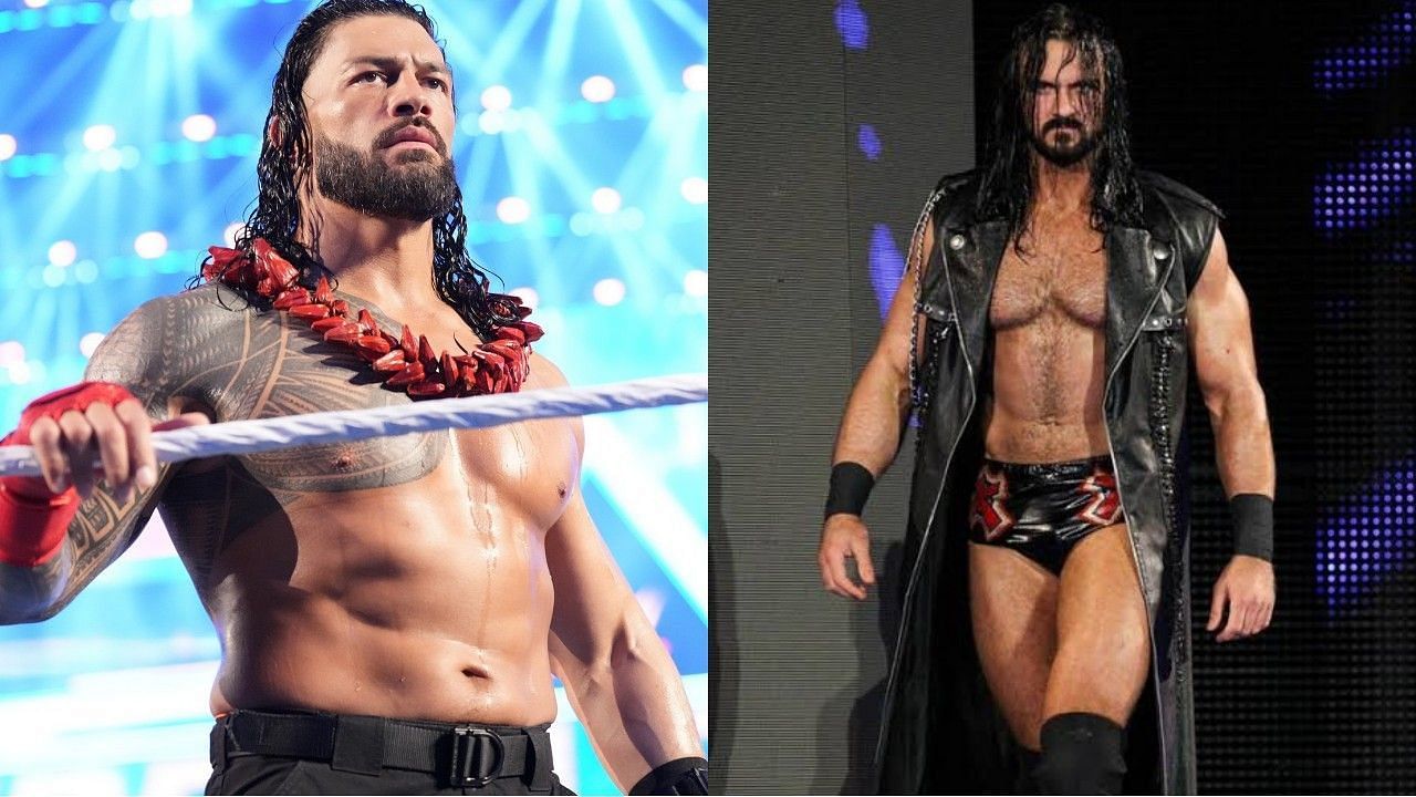 WWE सुपरस्टार्स रोमन रेंस और ड्रू मैकइंटायर 