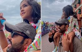 [Watch] Rohit Sharma enjoys a 'magical evening' at Disneyland with family