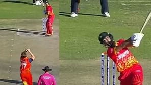 [Watch] Sikandar Raza completes fastest 100 by a Zimbabwe player with a massive 6 in ICC CWC Qualifiers 2023 against Netherlands