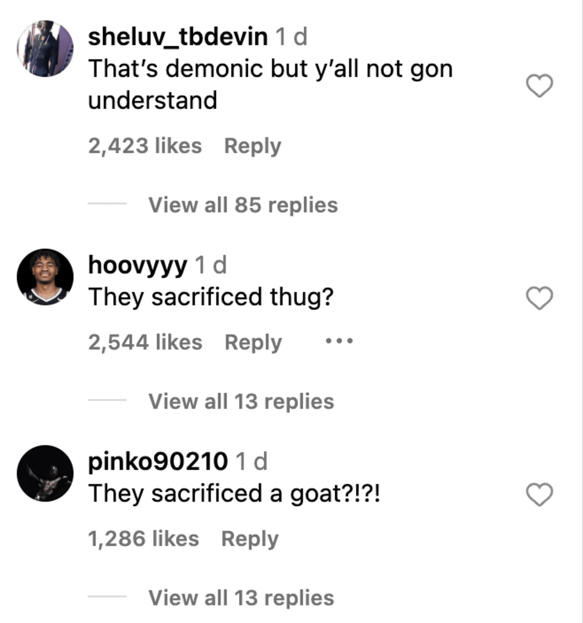 Social media users reacted to the rapper&#039;s attorney&#039;s request of excluding the evidence of the goat sacrifice video. (Image via @Rap/ Instagram)