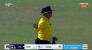 [Watch] Rajvardhan Hangargekar repeats Jasprit Bumrah’s 2017 Champions Trophy mistake in 2023 Emerging Asia Cup final