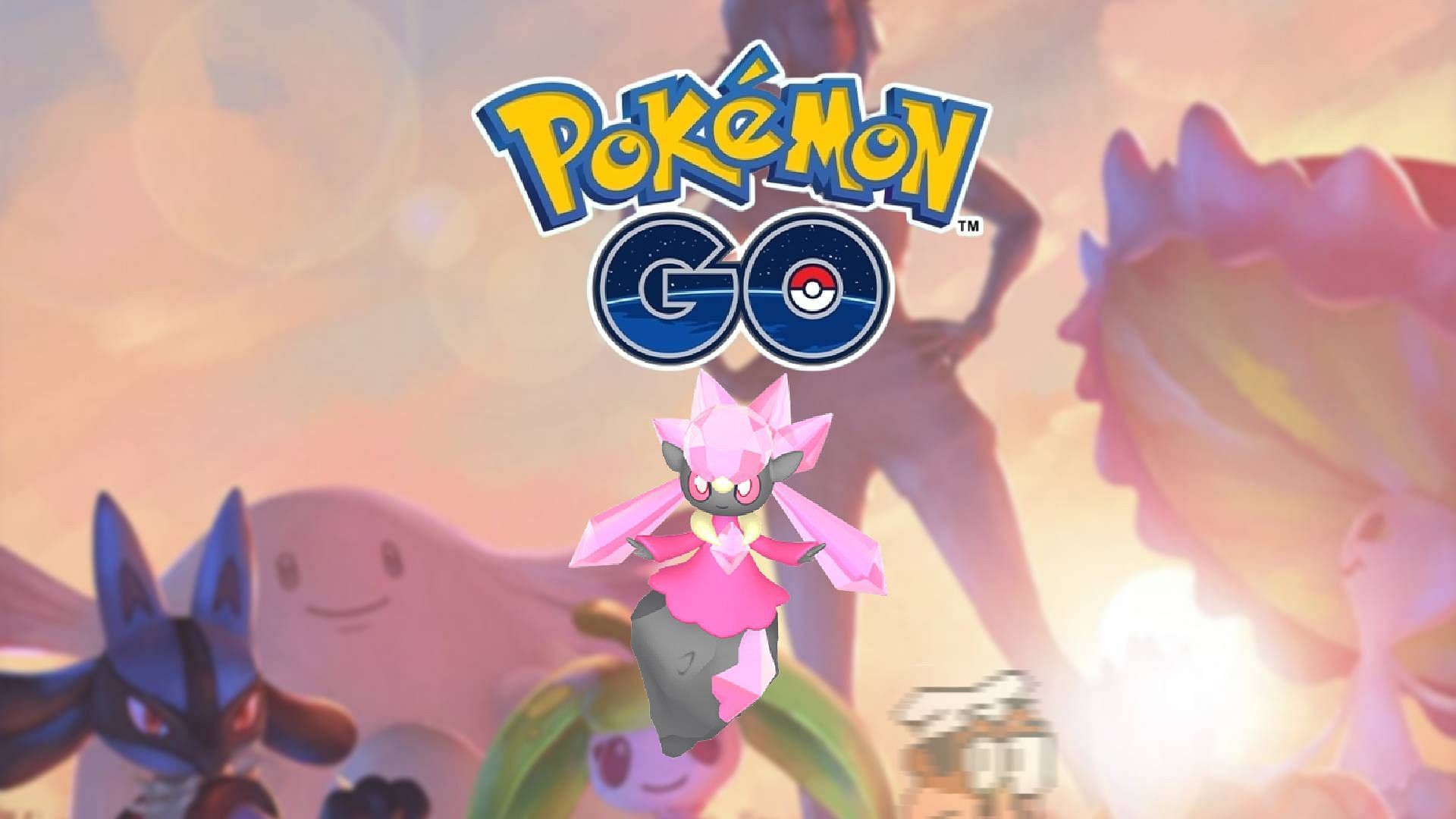 Official artwork for Shiny Diancie (Image via The Pokemon Company)