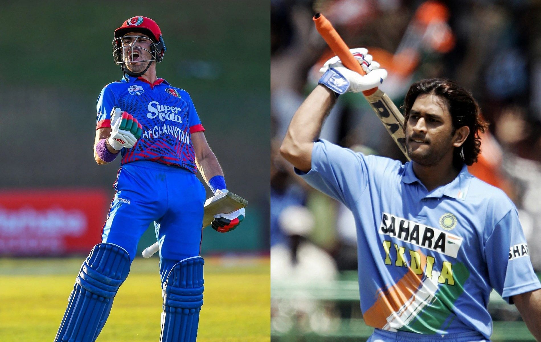 Rahmanullah Gurbaz and MS Dhoni
