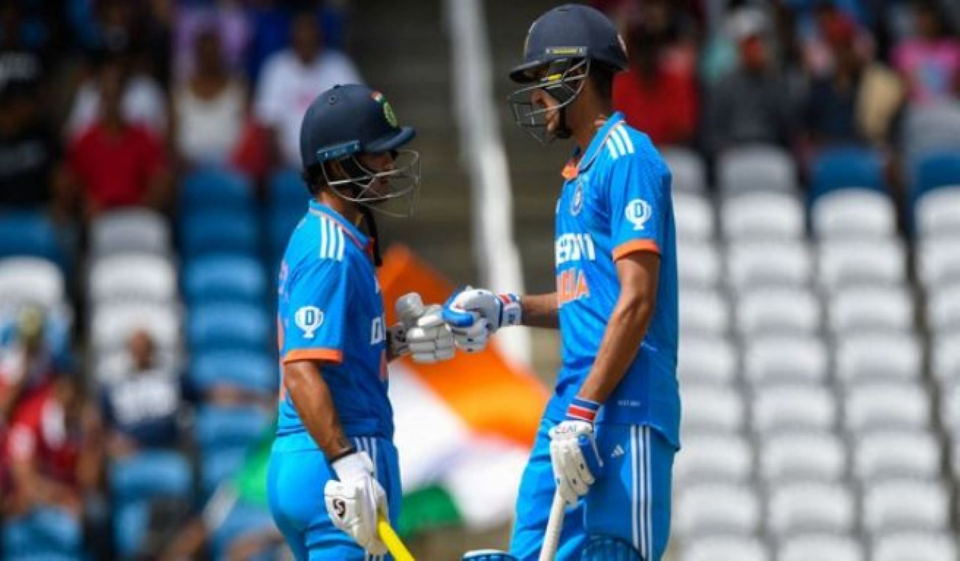 There haven't been many first bumps between the two Indian openers in the T20I series.