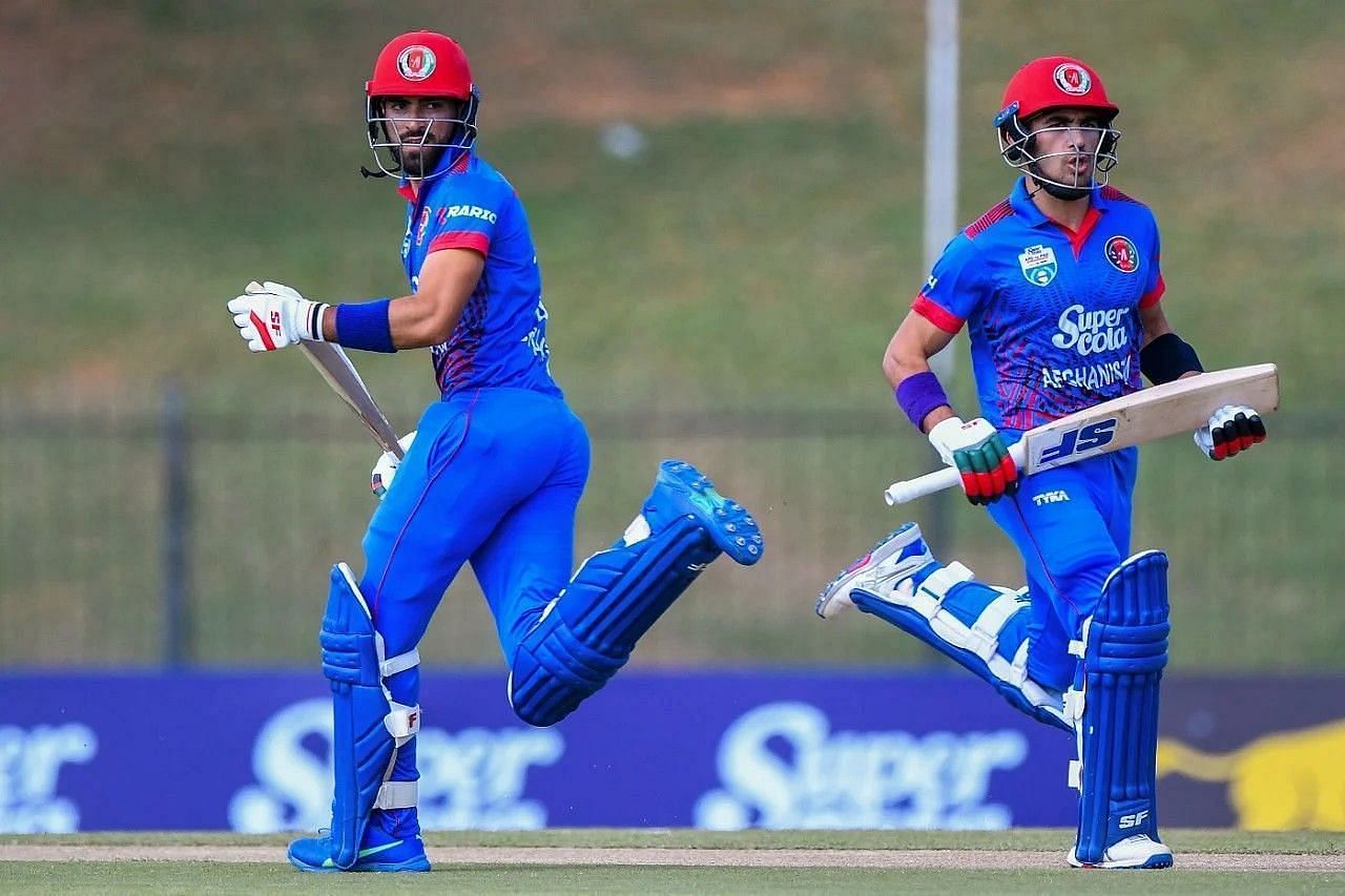 Afghanistan openers Ibrahim Zadran (left) and Rahmanullah Gurbaz (Pic: Getty)