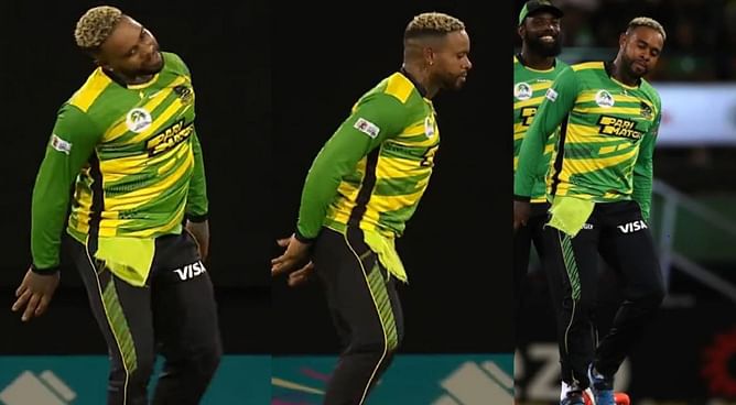 [Watch] Fabian Allen's celebratory dance moves following figures of 4/25 in the CPL 2023 Eliminator