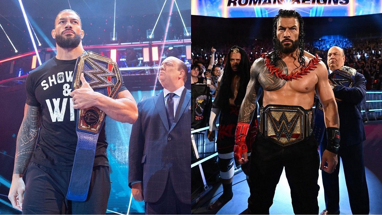अनडिस्प्यूटेड WWE यूनिवर्सल चैंपियन रोमन रेंस और पॉल हेमन 