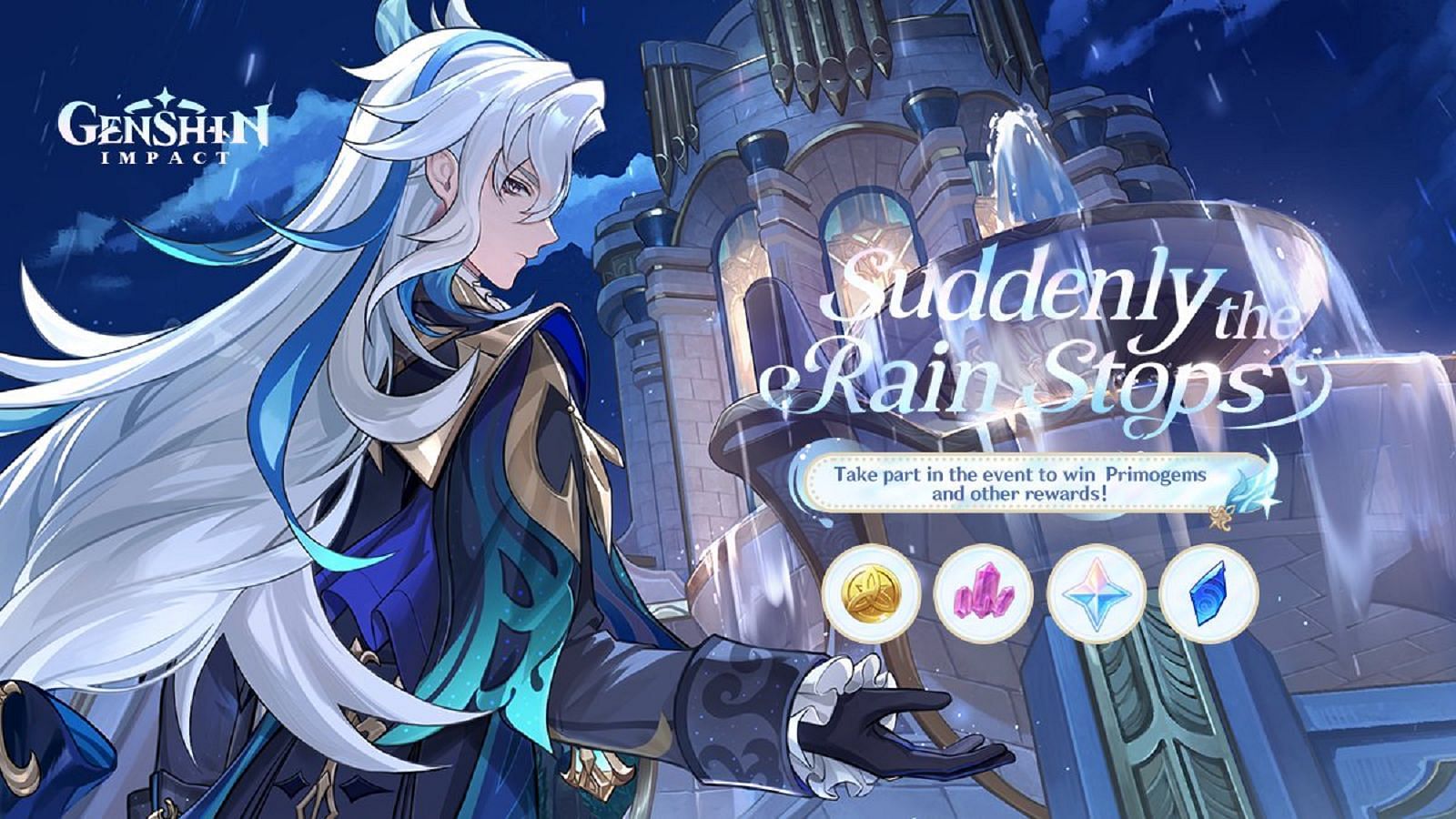 Suddenly the Rain Stops web event (Image via HoYoverse)