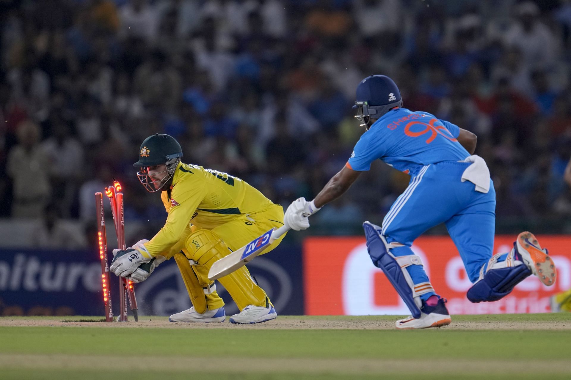 Shreyas Iyer was run out while attempting a non-existent single