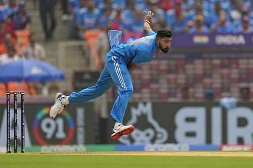 Mohammed Siraj hasn't been at his potent best in World Cup 2023. [P/C: AP]
