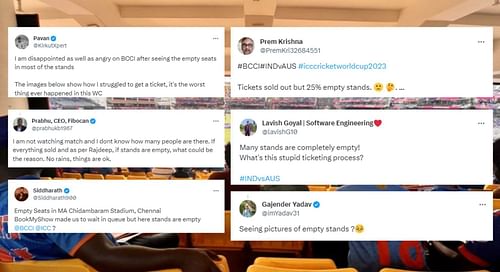 Fans react to empty stands in IND vs AUS 2023 match