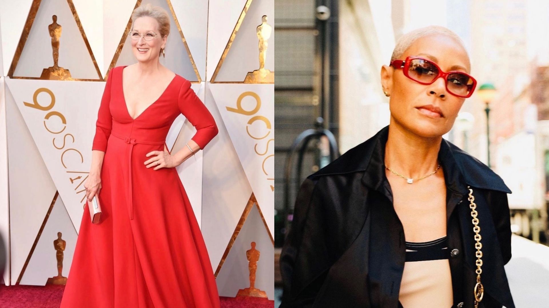 Meryl Streep has been from husband for years. (Images via Instagram/@merylstreep &amp; @jadapinkettsmith)