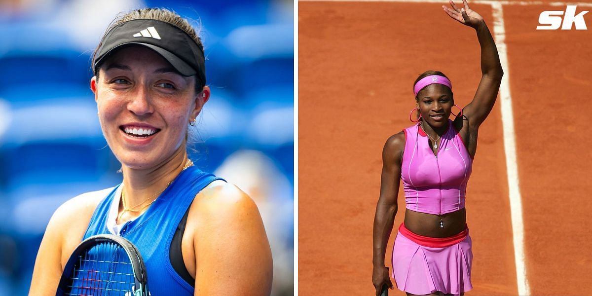 Jessica Pegula (L) and Serena Williams (R)