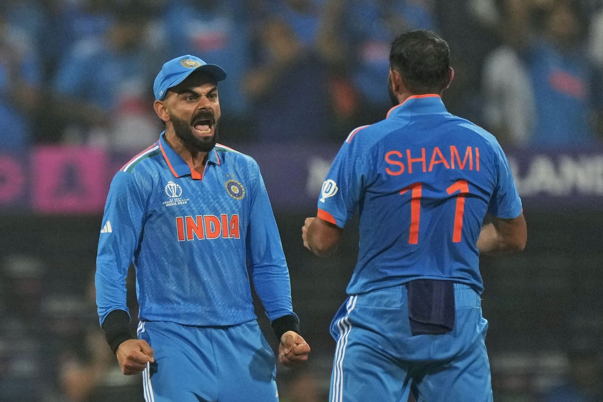 Virat Kohli pumped up after a wicket [Getty Image]