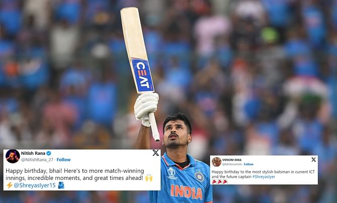 "Happy Birthday, the future captain of India"- Shreyas Iyer receives special wishes as he turns 29