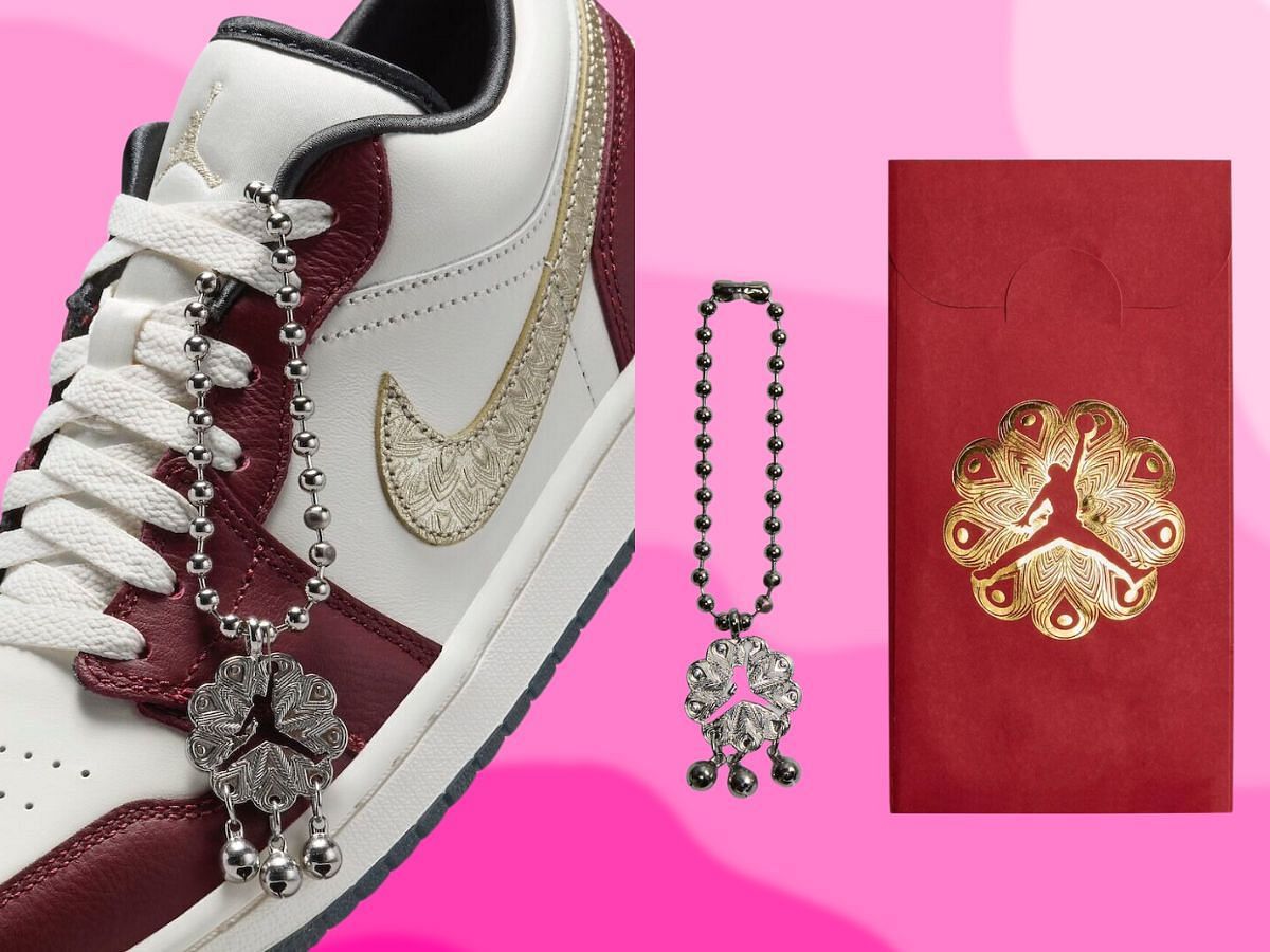 Air Jordan 1 Low Year of the dragon shoes (Image via Nike)