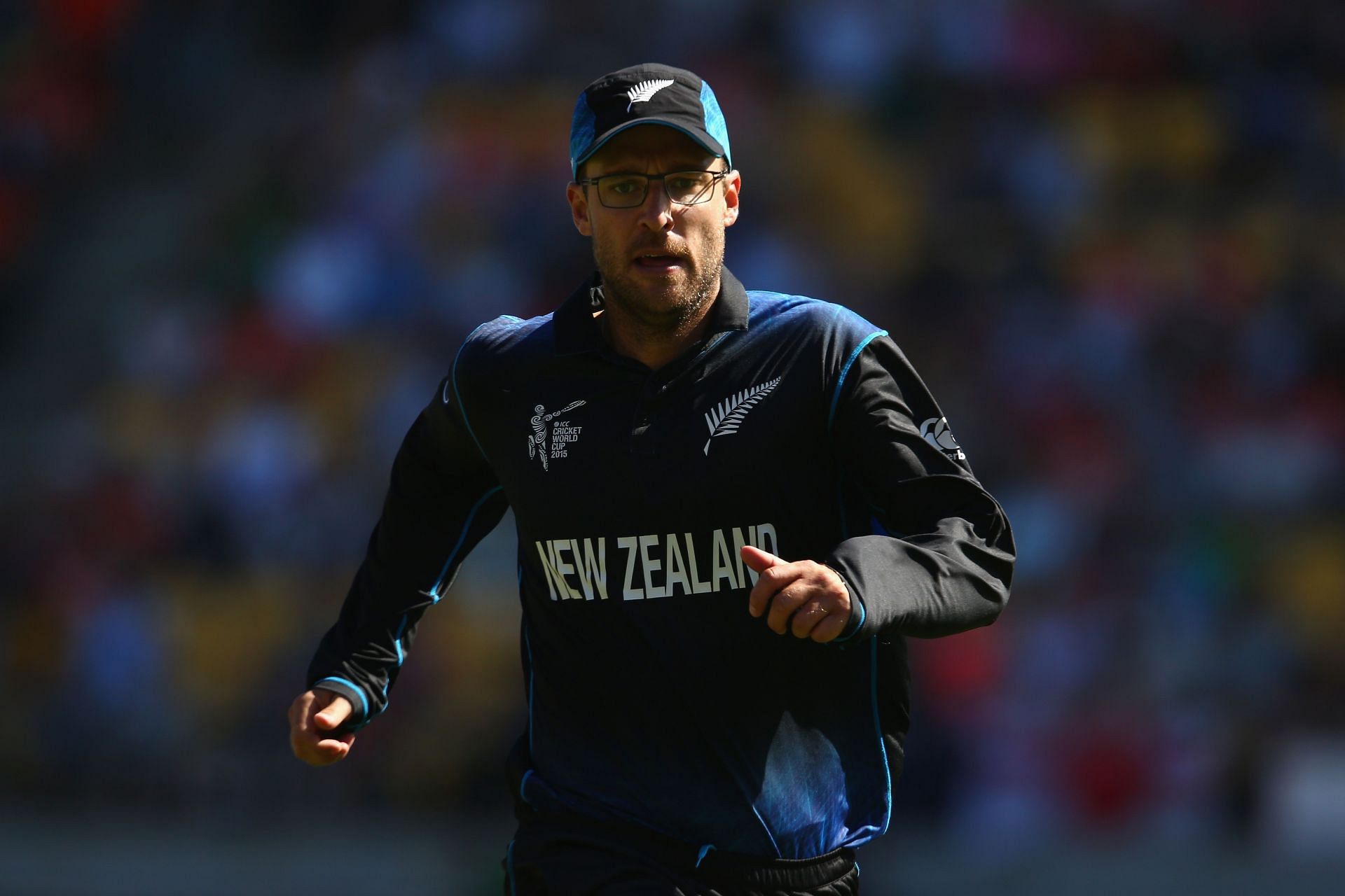Daniel Vettori in action for New Zealand.