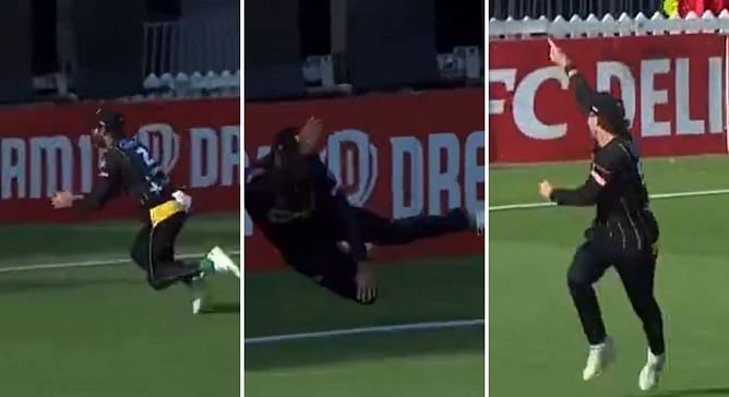 [Watch] Nick Kelly and Troy Johnson combine to take catch of the season contender in Super Smash