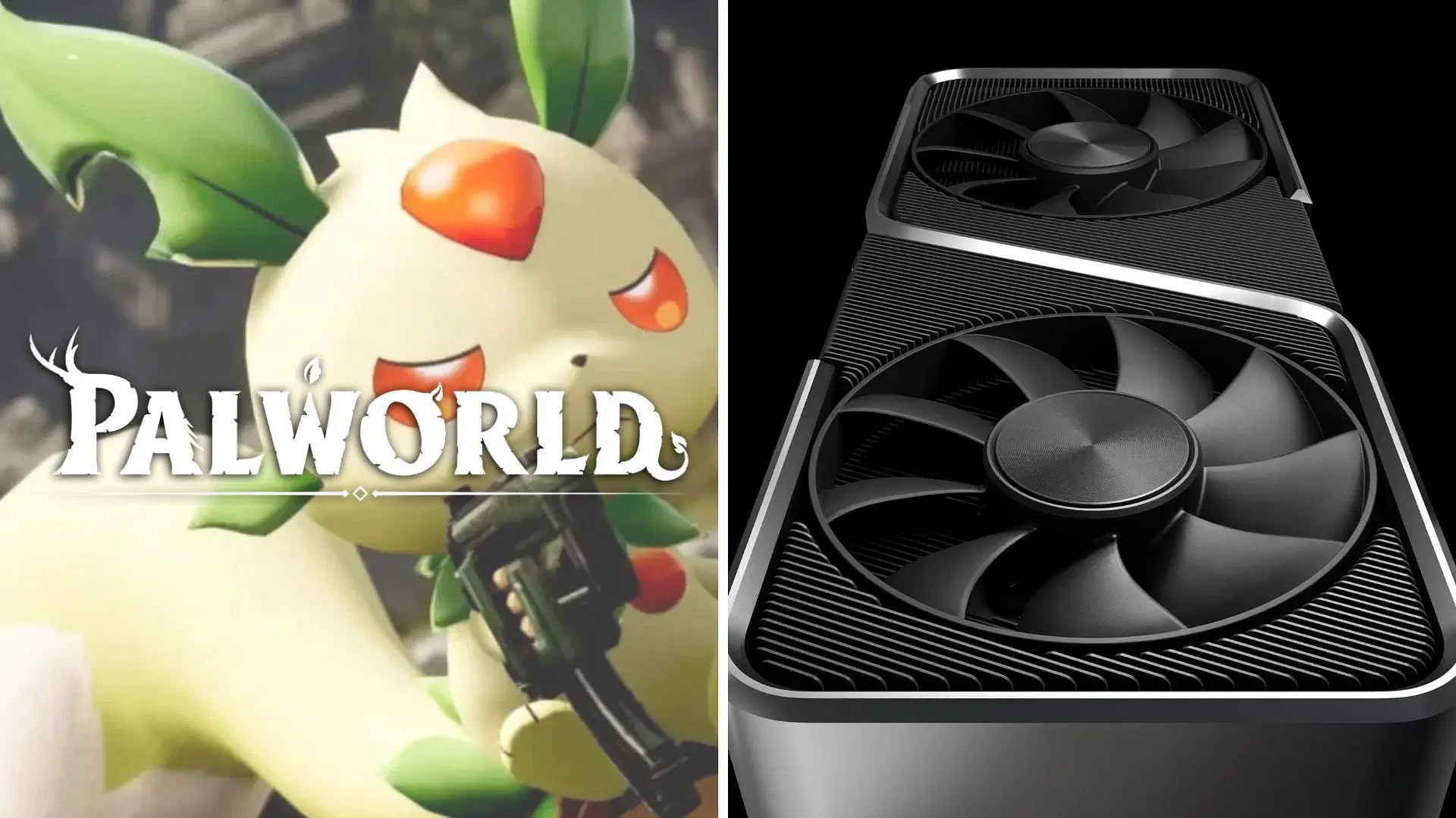 The Nvidia RTX 3070 and 3070 Ti can play Palworld quite well (Image via Pocket Pair and Nvidia)