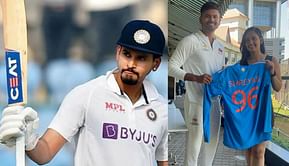 Shreyas Iyer gifts signed India jersey to fan during Ranji Trophy match