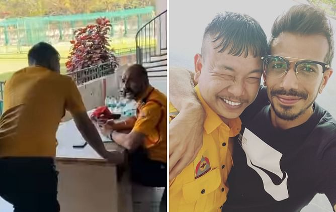 [Watch] "He's back with new haircut" - Yuzvendra Chahal's hilarious interaction with a watchman at NCA