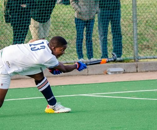 Kwena Maphaka playing Hockey