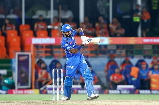 [Watch] Hardik Pandya grooves to a song while walking out to bat in SRH vs MI IPL 2024 match
