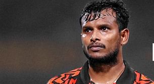 Why is T Natarajan not playing today's SRH vs MI IPL 2024 match?