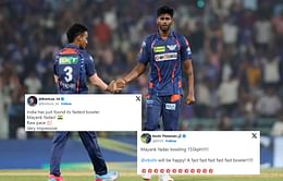 "India has just found its fastest bowler"- Fans and cricket fraternity react after Mayank Yadav's fiery spell in LSG vs PBKS IPL 2024 clash