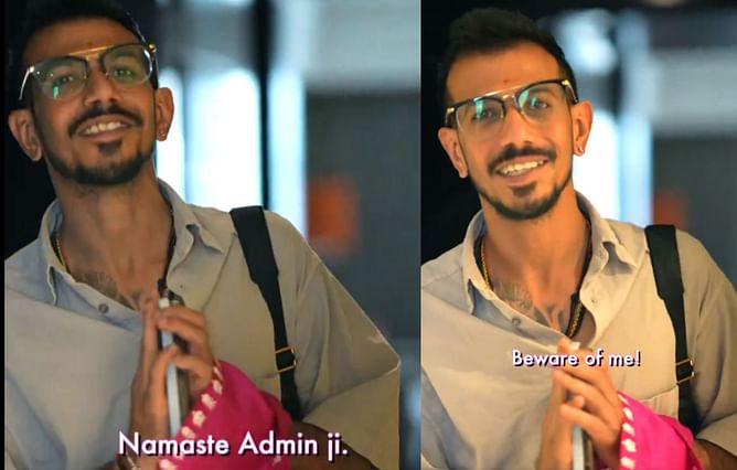 [Watch] "Darr ka mahol hai" - RR welcome Yuzvendra Chahal to their camp ahead of IPL 2024 by sharing a hilarious meme