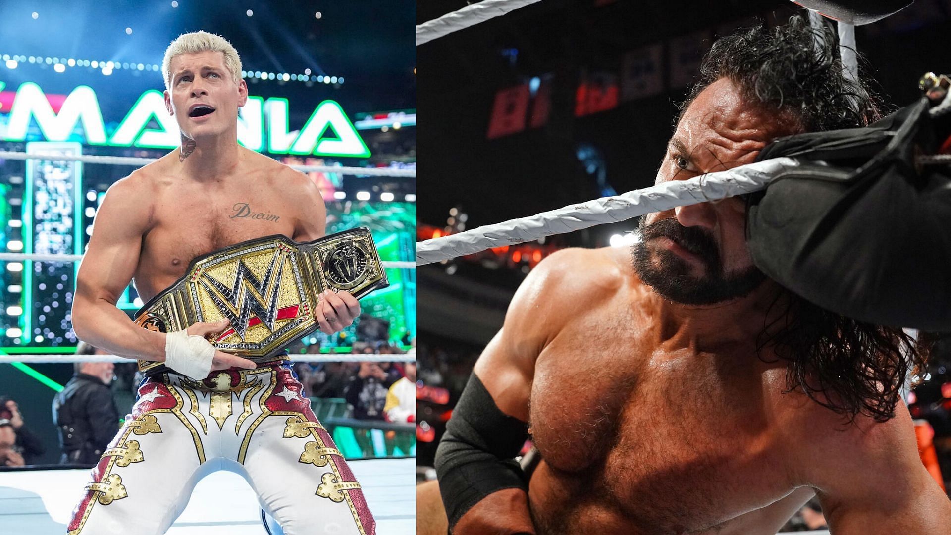 WWE सुपरस्टार कोडी रोड्स और ड्रू मैकइंटायर 