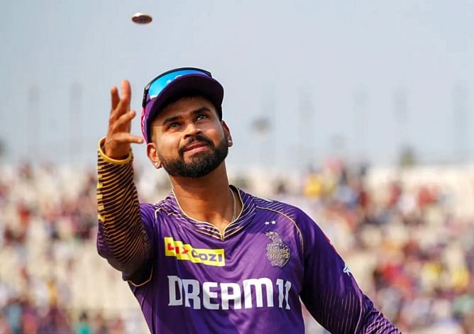 KKR skipper Shreyas Iyer fined for slow over-rate during RR clash of IPL 2024