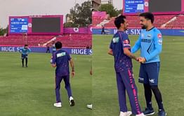 [Watch] Yuzvendra Chahal and Rashid Khan catch up ahead of RR vs GT IPL 2024 clash in Jaipur