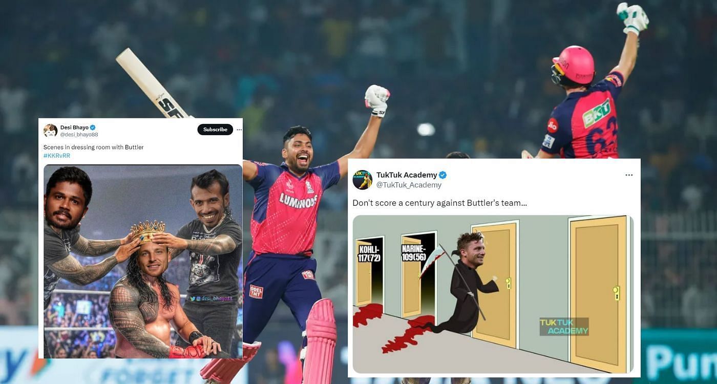 राजस्थान रॉयल्स ने केकेआर को 2 विकेट से हराया (PC: X)