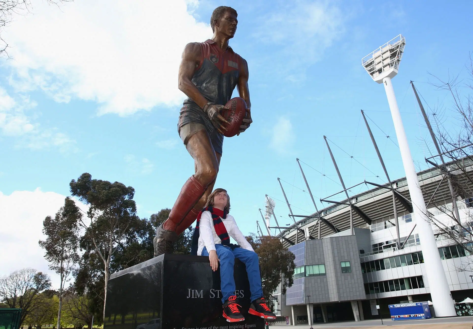 Jim Stynes Statue Unveiling