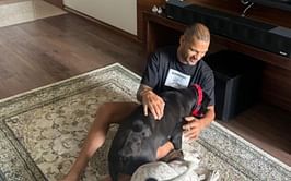 "Enjoying the simple joys of life with them"- Shikhar Dhawan spends time with his pets
