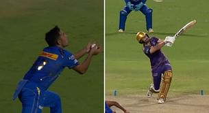 [Watch] Nuwan Thushara sends back dangerous Phil Salt early in KKR vs MI IPL 2024 match