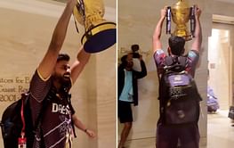 [Watch] KKR captain Shreyas Iyer celebrates with IPL 2024 trophy at team hotel