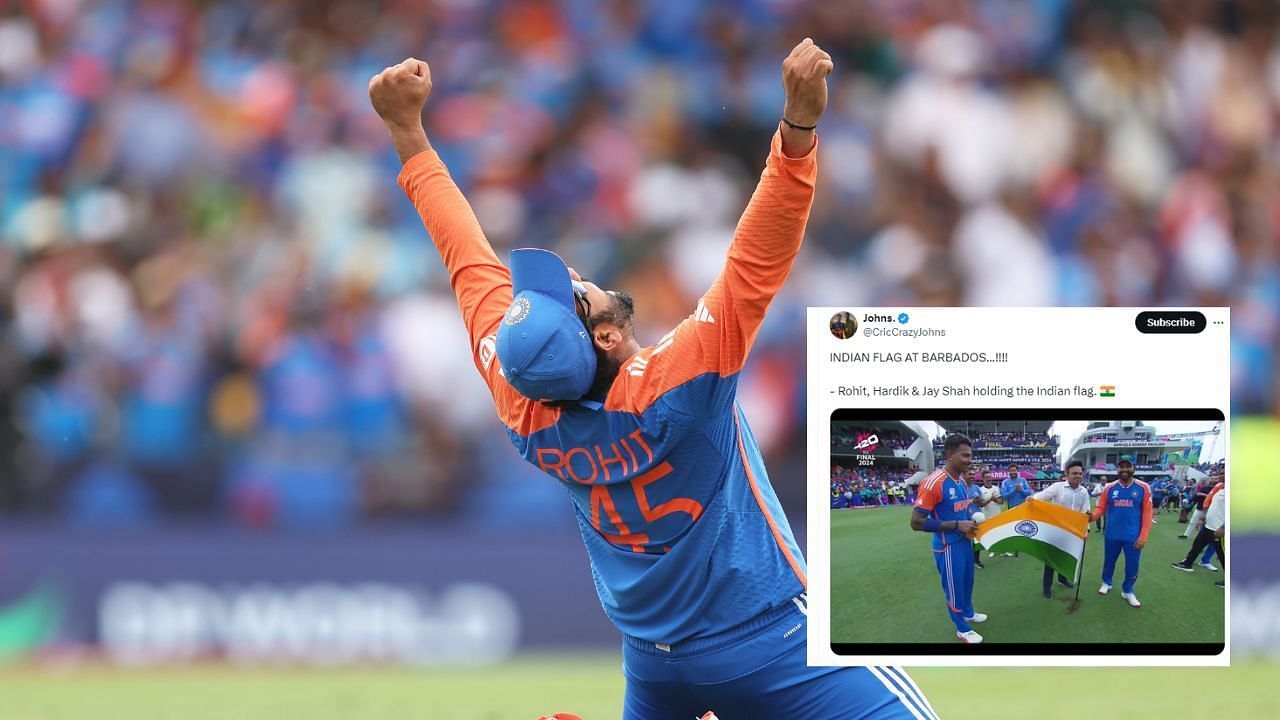 रोहित शर्मा टी20 वर्ल्ड कप ट्रॉफी जीतने वाले दूसरे भारतीय कप्तान बन गए (Photo: X/@BCCI, @CricCrazyJohns)