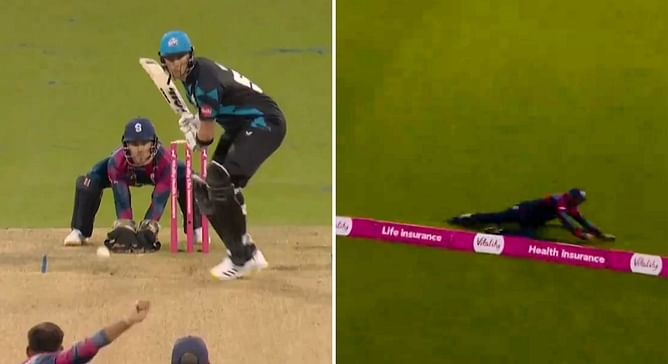 [Watch] Sikandar Raza pulls off incredible catch in Northants vs Worcs Vitality Blast match