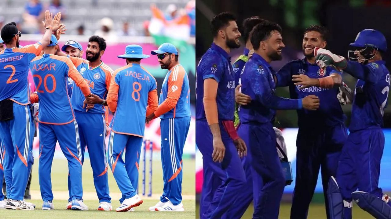 भारत और अफगानिस्तान के बीच टक्कर होनी है (Image Credit: ANI, ICC)