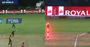 [Watch] Andre Russell sent packing at crucial moment by brilliant direct hit from Anrich Nortje in SA-WI 2024 T20 World Cup Super Eight clash