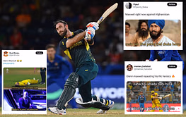 "We have seen this before" - Fans react to Glenn Maxwell's impactful knock in AUS vs AFG T20 World Cup Super 8 match