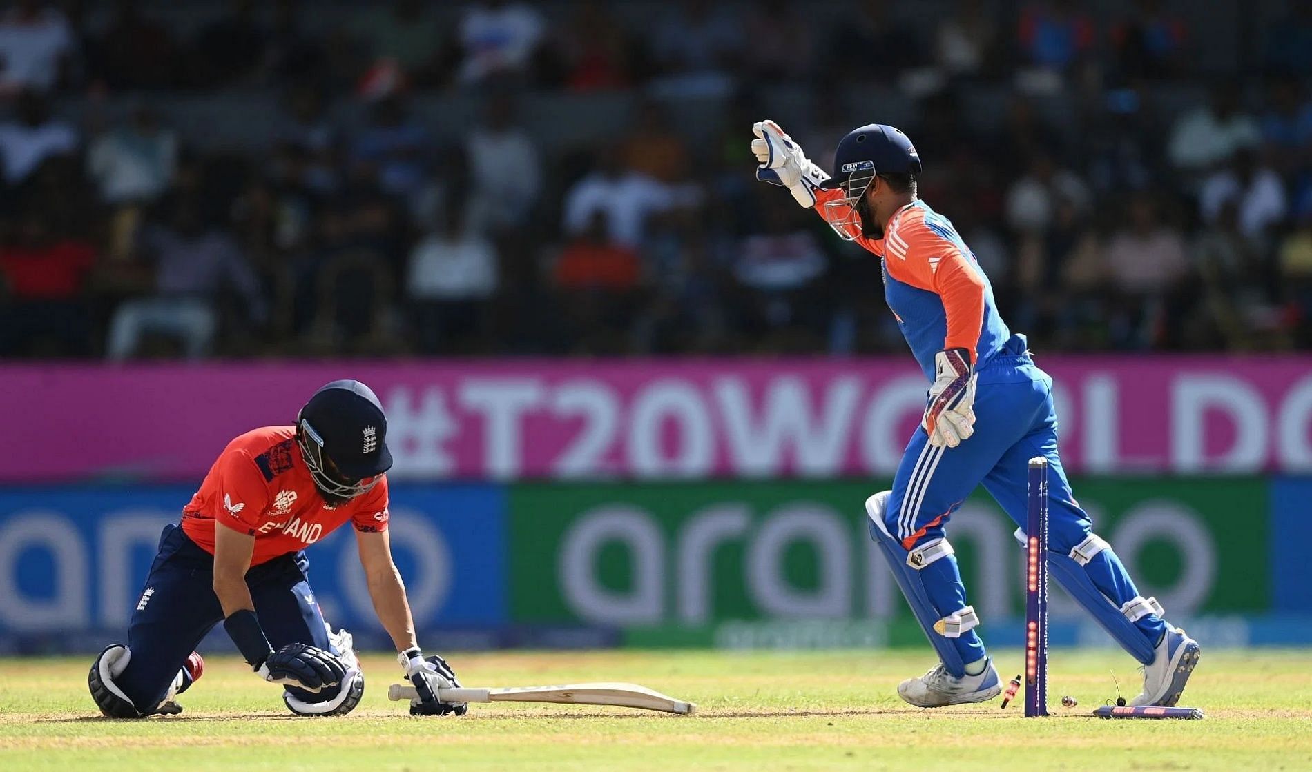 Rishabh Pant pulled off a smart stumping to send Moeen Ali on his way. (Image Credit: Getty Images)