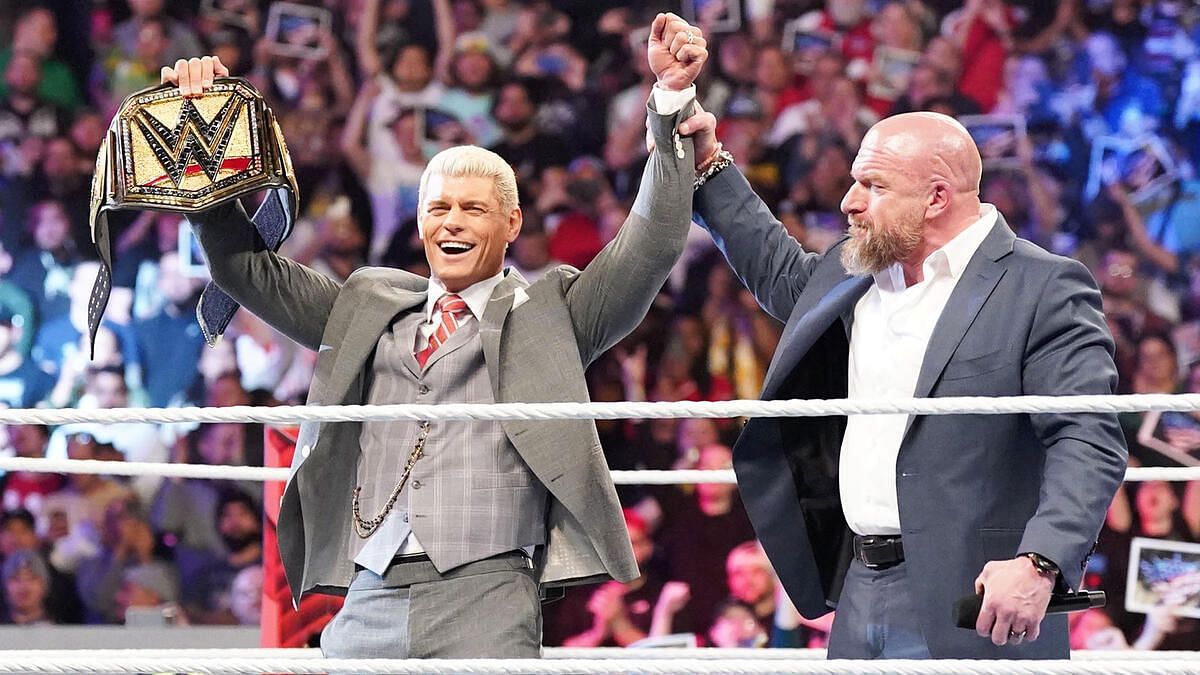 Cody Rhodes with Triple H (Photo Courtesy: WWE.com)
