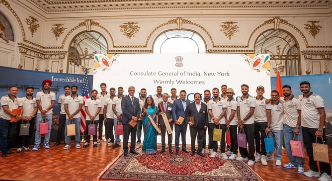 [Pictures] Indian Embassy hosts Rohit Sharma and company in New York ahead of IND vs USA 2024 T20 World Cup match
