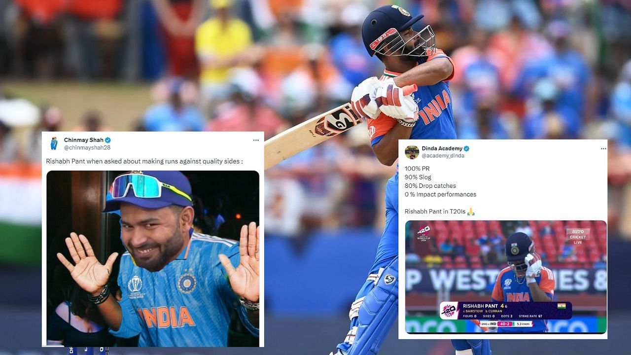 ऋषभ पंत सस्ते में आउट हो गए (Photo Credit: Getty Images, X/@@academy_dinda, @chinmayshah28