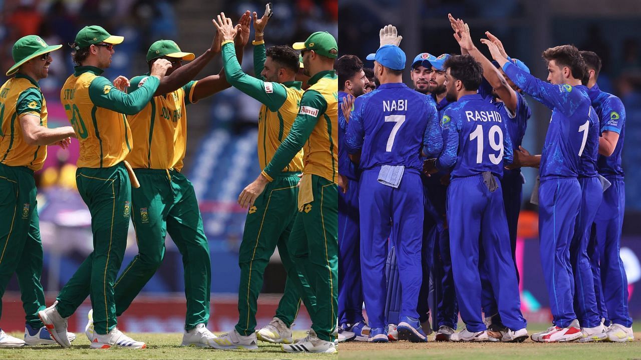 दक्षिण अफ्रीका और अफगानिस्तान के बीच पहला सेमीफाइनल होगा (Photo Courtesy: Getty Images, X/@ACBofficials))