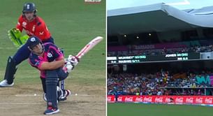 [Watch] Scotland's George Munsey dazzles with 84-metre reverse slog sweep 6 off Adil Rashid in SCO vs ENG T20 World Cup match