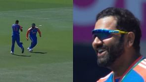 [Watch] India's Rohit Sharma & Hardik Pandya avoid collision as Arshdeep Singh sends back Andries Gous during IND vs USA T20 World Cup match